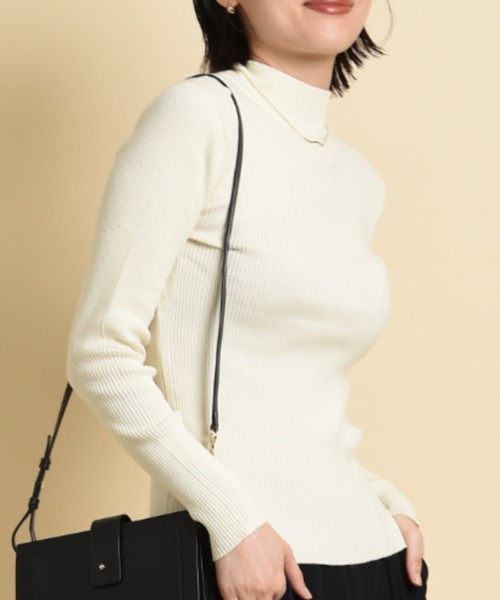 INTERPLANET(インタープラネット)の「12G 2×2リブプルオーバー(ニット/セーター・レディース・パープル/グリーン/アイボリー/ブラック・FREE)」の10枚目の写真