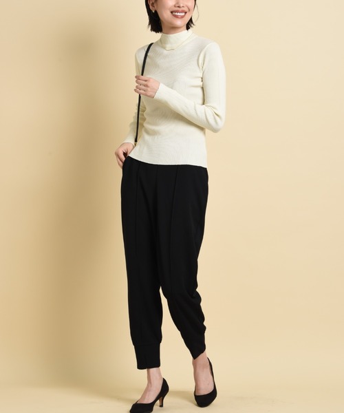 INTERPLANET(インタープラネット)の「12G 2×2リブプルオーバー(ニット/セーター・レディース・パープル/グリーン/アイボリー/ブラック・FREE)」の11枚目の写真