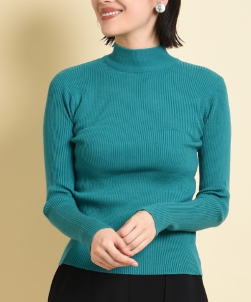 INTERPLANET(インタープラネット)の「12G 2×2リブプルオーバー(ニット/セーター・レディース・パープル/グリーン/アイボリー/ブラック・FREE)」の13枚目の写真