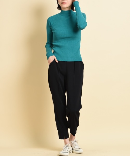 INTERPLANET(インタープラネット)の「12G 2×2リブプルオーバー(ニット/セーター・レディース・パープル/グリーン/アイボリー/ブラック・FREE)」の17枚目の写真