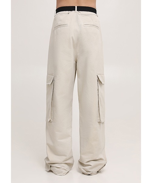 MASONPRINCE(メイソンプリンス)の「【MASONPRINCE】Cargo design cotton casual pants XXK4123(カーゴパンツ・メンズ・ブラック/アイボリー/カーキ・M/L/S)」の10枚目の写真
