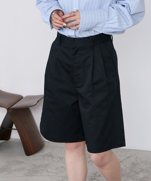 forksy.(フォルクシー)の「【forksy.】チノ2タックセンタープレスショートパンツ/107(チノパンツ・レディース・ブラック/ベージュ/アイボリー/ブラウン・M/L)」の14枚目の写真