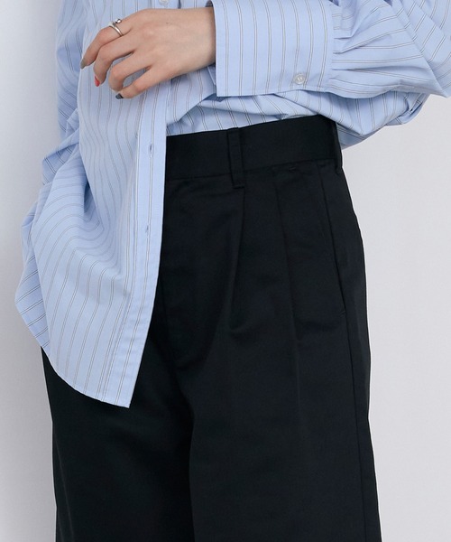 notdyed 2タックチノショーツ 黒 NAUTICA（ノーティカ）の「NAUTICA/ノーティカ 2tuck Chino Shorts