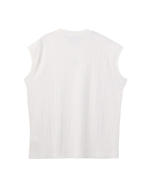 X-girl(エックスガール)の「DEFORMED RIB TANK TOP/リブ タンクトップ(タンクトップ・レディース・ライトグリーン/ホワイト/チャコールグレー/ブラウン・M/S)」の9枚目の写真