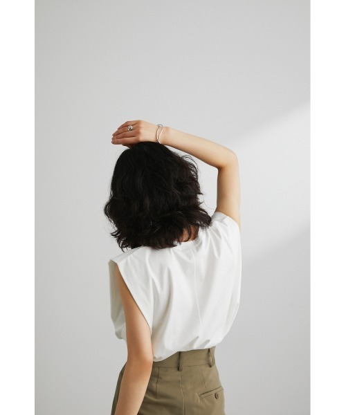 STYLEMIXER(スタイルミキサー)の「ショルダータックタンク(タンクトップ・レディース・ブラウン/ホワイト/ブラック・FREE)」の10枚目の写真