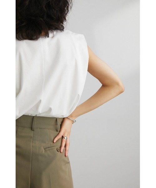 STYLEMIXER(スタイルミキサー)の「ショルダータックタンク(タンクトップ・レディース・ブラウン/ホワイト/ブラック・FREE)」の11枚目の写真