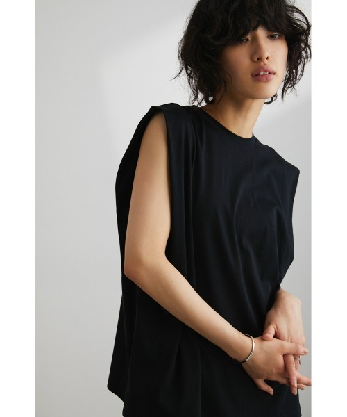 STYLEMIXER(スタイルミキサー)の「ショルダータックタンク(タンクトップ・レディース・ブラウン/ホワイト/ブラック・FREE)」の15枚目の写真