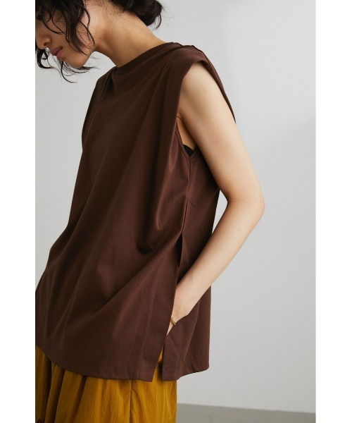 STYLEMIXER(スタイルミキサー)の「ショルダータックタンク(タンクトップ・レディース・ブラウン/ホワイト/ブラック・FREE)」の21枚目の写真