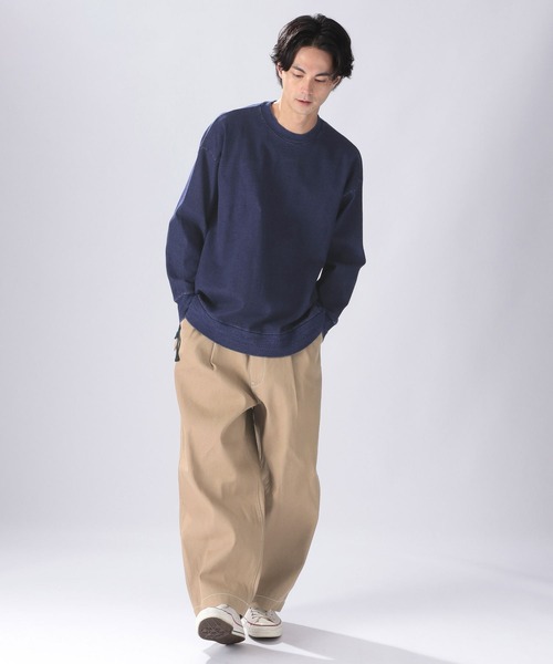 niko and...（ニコアンド）の「[niko and ...JEANS 2022AW]サイドベルトデニム（デニムパンツ・メンズ・インディゴブルー/ベージュ/ブルー・LARGE/MEDIUM）」の4枚目の写真