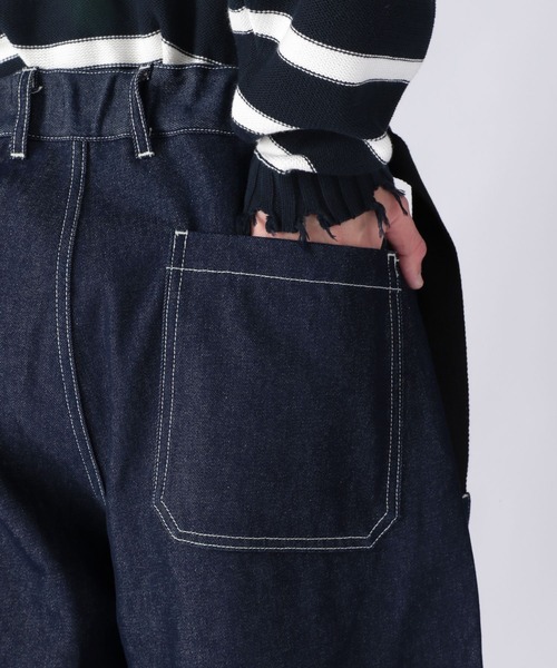 【関税込み】The Attico ブルー デニム ベルト 古着 70s Levi's 646 濃紺 ブルー デニム ベルボトム パンツ
