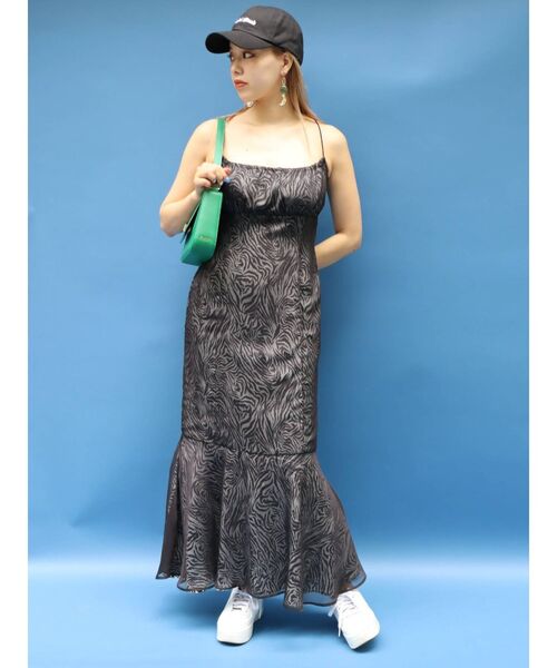 EVRIS（エヴリス）の「アニマルロングワンピース（ワンピース・レディース・ブラック/グリーン・FREE）」の12枚目の写真