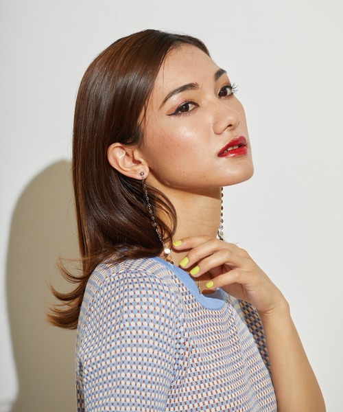 L.H.P(エルエイチピー)の「courage/クラージュ/チェーンピアス(ピアス(両耳用)・レディース・シルバー/ゴールド・F)」の7枚目の写真