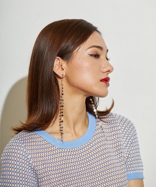 L.H.P(エルエイチピー)の「courage/クラージュ/チェーンピアス(ピアス(両耳用)・レディース・シルバー/ゴールド・F)」の8枚目の写真