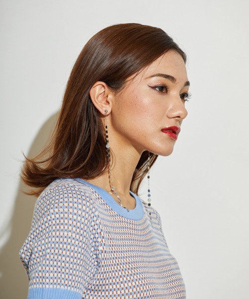 L.H.P(エルエイチピー)の「courage/クラージュ/チェーンピアス(ピアス(両耳用)・レディース・シルバー/ゴールド・F)」の9枚目の写真
