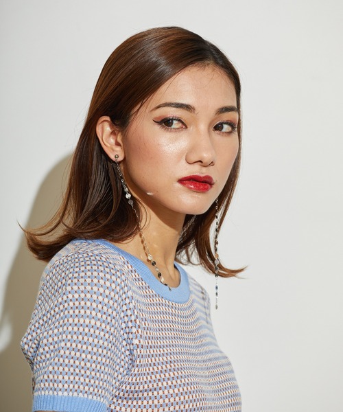 L.H.P(エルエイチピー)の「courage/クラージュ/チェーンピアス(ピアス(両耳用)・レディース・シルバー/ゴールド・F)」の10枚目の写真