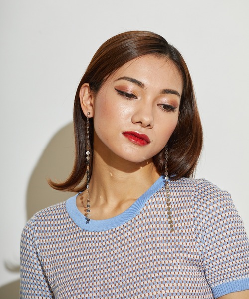 L.H.P(エルエイチピー)の「courage/クラージュ/チェーンピアス(ピアス(両耳用)・レディース・シルバー/ゴールド・F)」の5枚目の写真