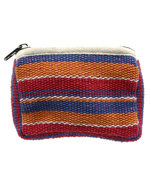 チャイハネ（チャイハネ）の「【チャイハネ】ネパール手織りコットンコインパース（コインケース・レディース・ホワイト×ブルー/パープル/イエロー系その他/ラベンダー/ブルー/ホワイト/グリーン/レッド/ブルー系その他/ダークブルー/グリーン系その他・FREE）」の9枚目の写真