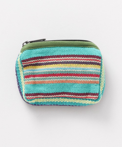 チャイハネ（チャイハネ）の「【チャイハネ】ネパール手織りコットンコインパース（コインケース・レディース・ホワイト×ブルー/パープル/イエロー系その他/ラベンダー/ブルー/ホワイト/グリーン/レッド/ブルー系その他/ダークブルー/グリーン系その他・FREE）」の5枚目の写真