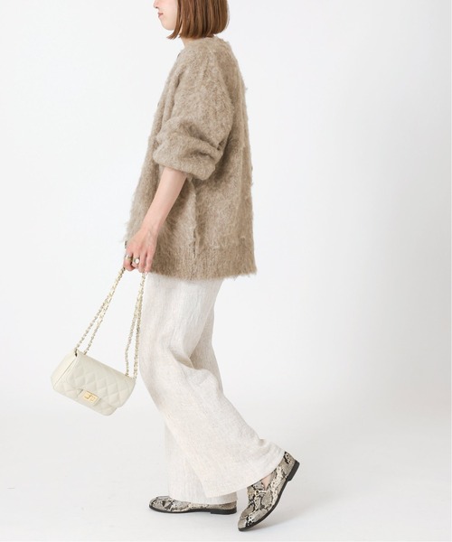 B.C STOCK（ベーセーストック）の「シャギーカーディガン（カーディガン/ボレロ・レディース・ベージュ/ブルー/グレー/イエロー・FREE）」の12枚目の写真