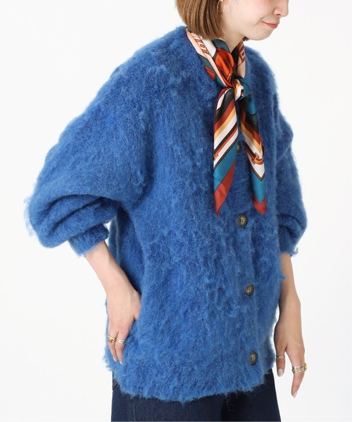 B.C STOCK（ベーセーストック）の「シャギーカーディガン（カーディガン/ボレロ・レディース・ベージュ/ブルー/グレー/イエロー・FREE）」の19枚目の写真