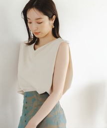 Andemiu | Ｖネックタックブラウス150709(シャツ/ブラウス)