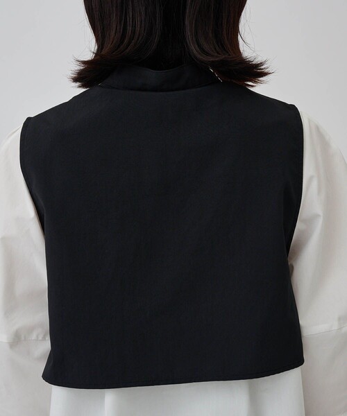 CITY TOKYO（シティトウキョウ）の「【手洗い可能】【マルチウェイ】レイヤードドロストシャツブラウス【A＋TOKYO / エープラストウキョウ】（シャツ/ブラウス・レディース・ブラック/ベージュ/ホワイト・FREE）」の13枚目の写真