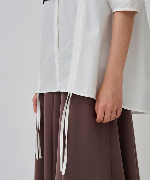 CITY TOKYO（シティトウキョウ）の「【手洗い可能】【マルチウェイ】レイヤードドロストシャツブラウス【A＋TOKYO / エープラストウキョウ】（シャツ/ブラウス・レディース・ブラック/ベージュ/ホワイト・FREE）」の15枚目の写真