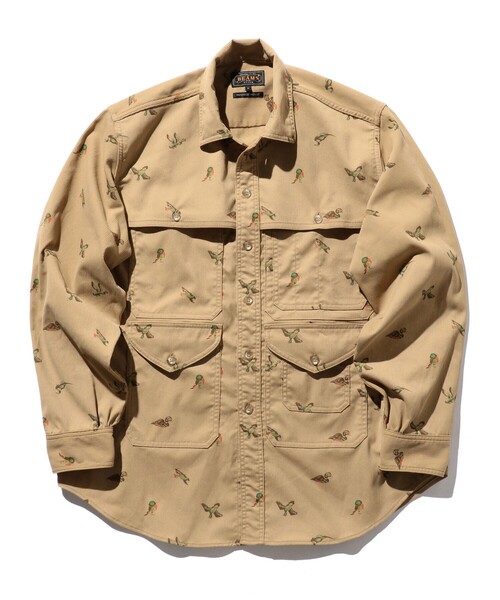 BEAMS PLUS（ビームスプラス）の「BEAMS PLUS / ポリエステルコーデュロイ アドベンチャー シャツ（シャツ/ブラウス・メンズ・ネイビー/ダークベージュ/ブラウン・S/M/L/XL）」の3枚目の写真