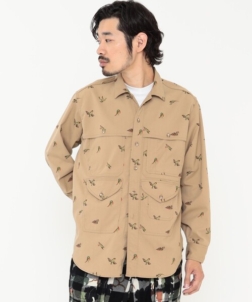 BEAMS PLUS（ビームスプラス）の「BEAMS PLUS / ポリエステルコーデュロイ アドベンチャー シャツ（シャツ/ブラウス・メンズ・ネイビー/ダークベージュ/ブラウン・S/M/L/XL）」の10枚目の写真
