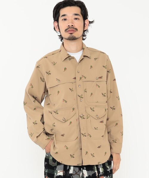 BEAMS PLUS（ビームスプラス）の「BEAMS PLUS / ポリエステルコーデュロイ アドベンチャー シャツ（シャツ/ブラウス・メンズ・ネイビー/ダークベージュ/ブラウン・S/M/L/XL）」の5枚目の写真