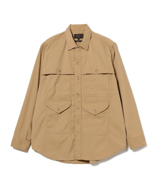 BEAMS PLUS（ビームスプラス）の「BEAMS PLUS / ポリエステルコーデュロイ アドベンチャー シャツ（シャツ/ブラウス・メンズ・ネイビー/ダークベージュ/ブラウン・S/M/L/XL）」の21枚目の写真