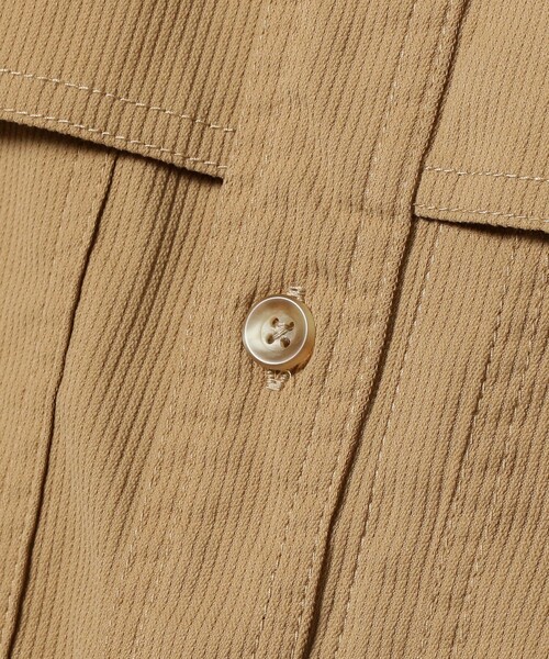 BEAMS PLUS（ビームスプラス）の「BEAMS PLUS / ポリエステルコーデュロイ アドベンチャー シャツ（シャツ/ブラウス・メンズ・ネイビー/ダークベージュ/ブラウン・S/M/L/XL）」の8枚目の写真