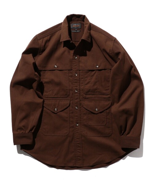 BEAMS PLUS（ビームスプラス）の「BEAMS PLUS / ポリエステルコーデュロイ アドベンチャー シャツ（シャツ/ブラウス・メンズ・ネイビー/ダークベージュ/ブラウン・S/M/L/XL）」の16枚目の写真