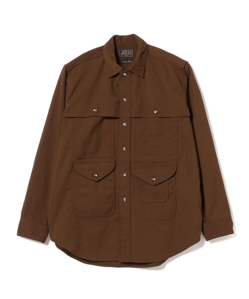 BEAMS PLUS（ビームスプラス）の「BEAMS PLUS / ポリエステルコーデュロイ アドベンチャー シャツ（シャツ/ブラウス・メンズ・ネイビー/ダークベージュ/ブラウン・S/M/L/XL）」の9枚目の写真