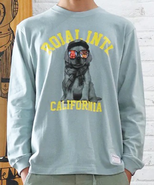 roial(ロイアル)の「ROIAL/ロイアル レギュラーフィット ベイビープリントロンT R223MLT03(Tシャツ/カットソー・メンズ・グレー/グリーン/ホワイト/ブラック・L/M)」の20枚目の写真