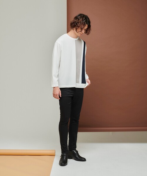 tk.TAKEO KIKUCHI（ティーケータケオキクチ）の「◆Premiumfit スキニーパンツ（その他パンツ・メンズ・ブラック/サンドベージュ・03/02/04/01）」の17枚目の写真