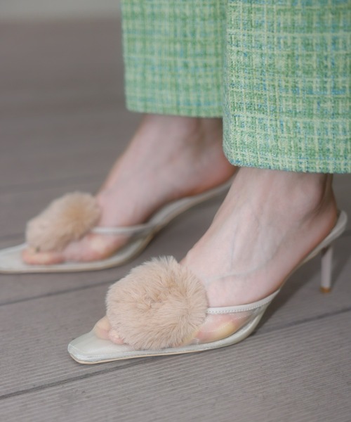 (新品未使用)eimy エコファーチャームシアーミュール セール】エコファーチャームシアーミュール（サンダル）｜EIMY ISTOIRE