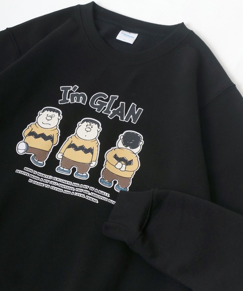 MARUKAWA（マルカワ）の「I'm Doraemon/ドラえもん ジャイアン 裏起毛 スウェットトレーナー（スウェット・レディース・ブラック/オフホワイト/イエロー/グリーン/オートミール/グレー系その他/ブルーグリーン/レンガ・M/L）」の3枚目の写真