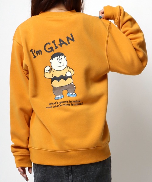 MARUKAWA（マルカワ）の「I'm Doraemon/ドラえもん ジャイアン 裏起毛 スウェットトレーナー（スウェット・レディース・ブラック/オフホワイト/イエロー/グリーン/オートミール/グレー系その他/ブルーグリーン/レンガ・M/L）」の12枚目の写真