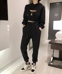 Jasmine Grandiflorum（ジャスミングランディフローラム）の「【Jasmine】超ショート丈パーカースウェットセットアップ（セットアップ）」