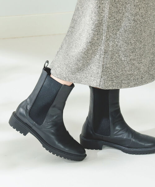 B:MING by BEAMS（ビーミングバイビームス）の「B:MING by BEAMS / サイドゴア ブーツ 22AW（ブーツ・レディース・ブラック/オフホワイト/オリーブ・22.5/24.5/23.5）」の2枚目の写真