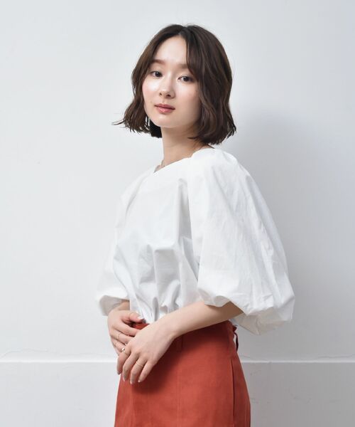 RETRO GIRL（レトロガール）の「バックリボンバルーン袖BL（シャツ 