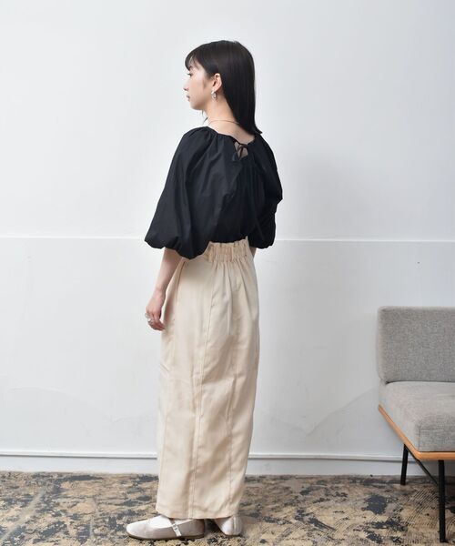 RETRO GIRL（レトロガール）の「バックリボンバルーン袖BL（シャツ 