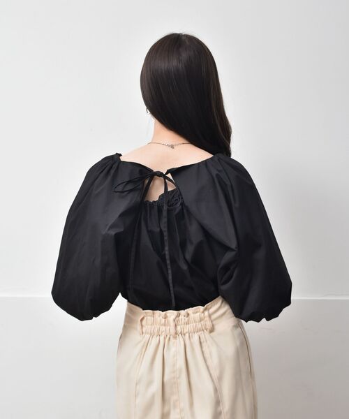 RETRO GIRL（レトロガール）の「バックリボンバルーン袖BL（シャツ 
