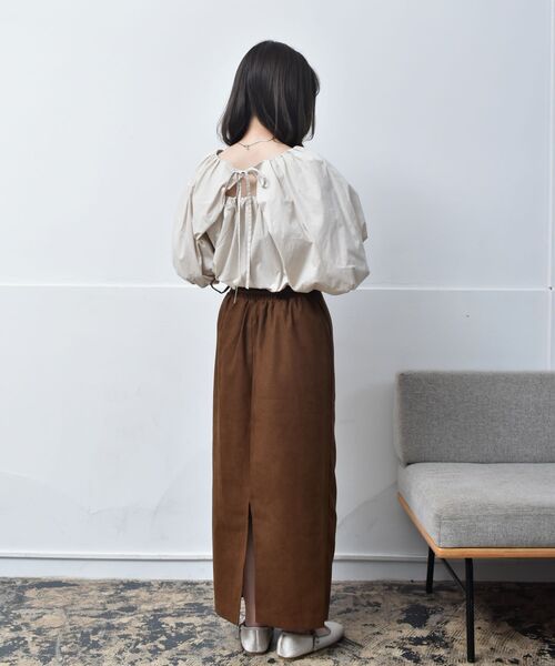 RETRO GIRL（レトロガール）の「バックリボンバルーン袖BL（シャツ 