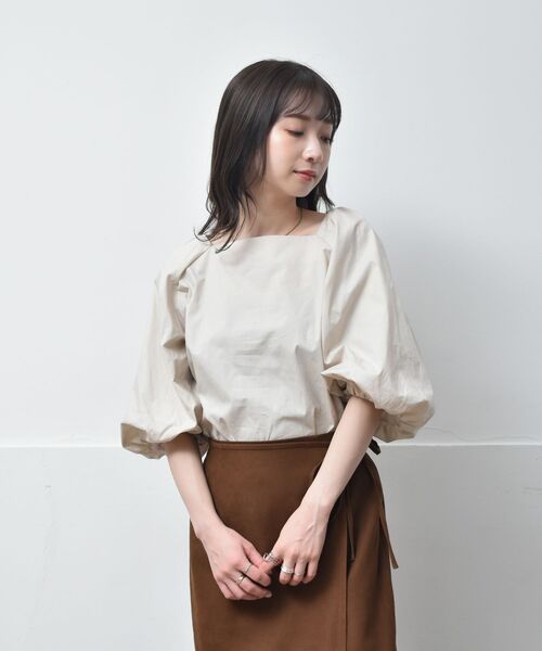 RETRO GIRL（レトロガール）の「バックリボンバルーン袖BL（シャツ 