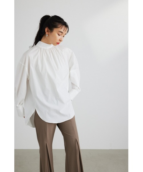 styling/ - minamina様【新品未使用】styling/ ボウタイシャツブラウス 楽天市場】顔周りを華やかに魅せるデニムボウタイブラウス