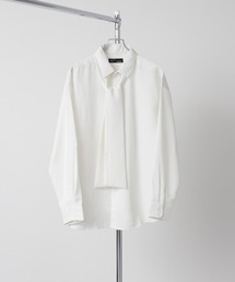 DRAPE BOWTIE LOOSE SHIRTS/2way ボウタイ ドレープ トロミ ルーズ レギュラーシャツ