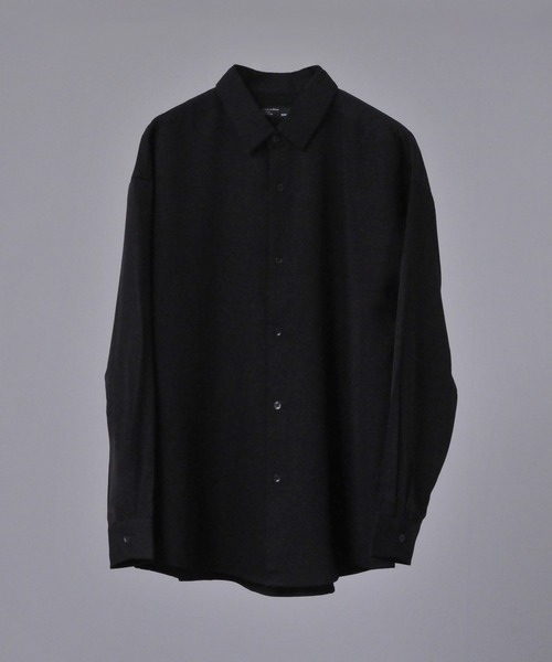 Art re A select（アトリエセレクト）の「DRAPE BOWTIE LOOSE SHIRTS/2way ボウタイ ドレープ トロミ ルーズ レギュラーシャツ（シャツ/ブラウス・メンズ・グレイッシュベージュ/ブラック/ホワイト/グリーン/ブルー・M/L）」の10枚目の写真