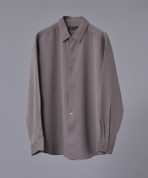 Art re A select（アトリエセレクト）の「DRAPE BOWTIE LOOSE SHIRTS/2way ボウタイ ドレープ トロミ ルーズ レギュラーシャツ（シャツ/ブラウス・メンズ・グレイッシュベージュ/ブラック/ホワイト/グリーン/ブルー・M/L）」の12枚目の写真